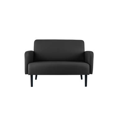 Paperflow Sofa LISBOA LC3PC.01.01 3Sitzer Kunstleder sw/sw