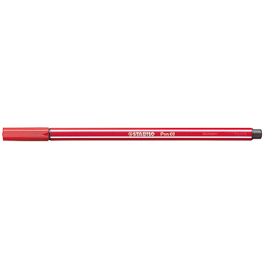 STABILO Fasermaler Pen 68/40 M 1mm Rundspitze rot