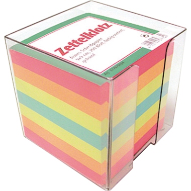 Landre Zettelbox 100420101 10x10x10cm tr Inhalt bunt