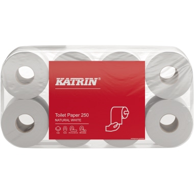 Katrin Toilettenpapier 250 169505 250Blatt 2lagig weiß 8 Rl./Pack.