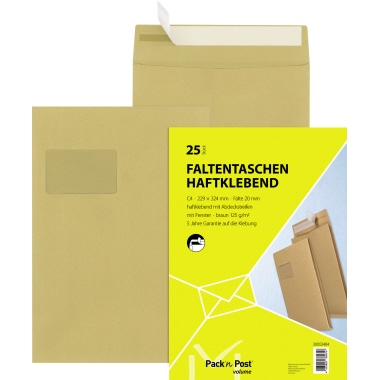 MAILmedia Faltentasche 30002484 C4 hk mF 20mmFalte br 25 St./Pack.