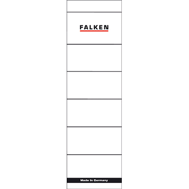 Falken Ordnerrückenschild 80039266 breit/kurz weiß 10 St./Pack.