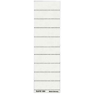 Leitz Beschriftungsschild 19010001 blanko 4zeilig weiß 100 St./Pack.