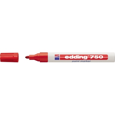 edding Lackmarker 750 4-750002 2-4mm Rundspitze permanent rot