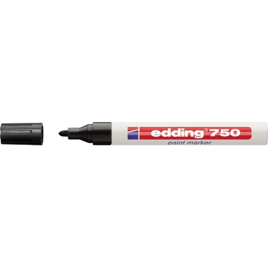 edding Lackmarker 750 4-750001 2-4mm Rundspitze permanent schwarz