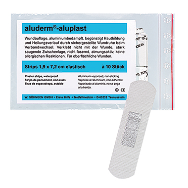 aluderm Pflasterstrip aluplast 1009166 1,9x7,2cm el. 10 St./Pack.