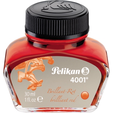 Pelikan Tinte 4001 301036 30ml Glas brillantrot