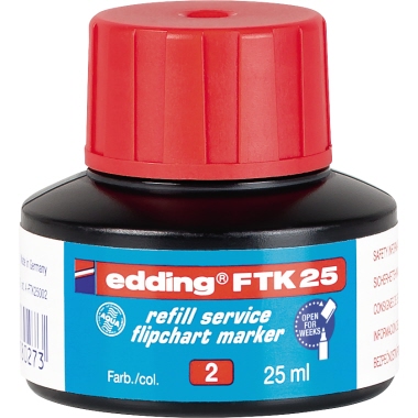 edding Nachfülltusche 4-FTK25002 25ml rot