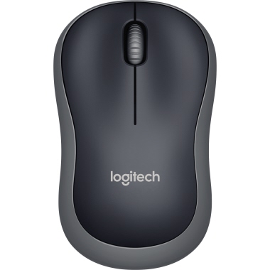 Logitech Mouse 910-002238 M185 cordless USB schwarz/grau