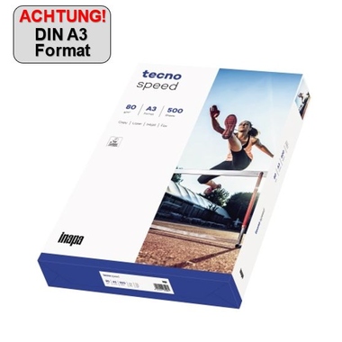 inapa tecno Kopierpapier Speed 2100011524 A3 80g 500 Bl./Pack.