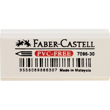 Faber-Castell Radierer 7086-30 188730 18x12x41mm Kunststoff weiß