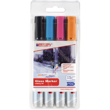 edding Glasboardmarker 95 4-95-4-999 1,5-3mm sortiert 4St.