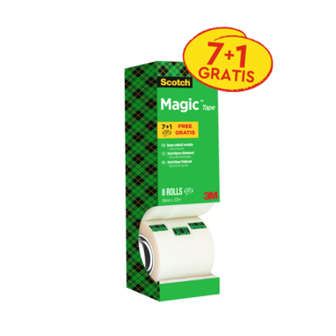 Scotch Klebefilm Magic 810 8-1933R8 19mmx33m 8 Rl./Pack.