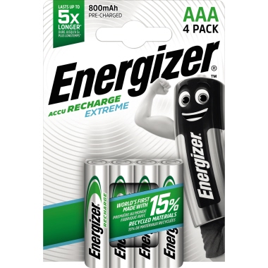 Energizer Akku Recharge Extreme E300624400 AAA/HR3 4 St./Pack.