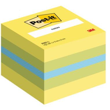 Post-it Haftnotizwürfel Mini 2051-L 51x40x51mm 400Bl. limone