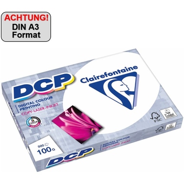 Clairefontaine Farblaserpapier DCP 1822C DIN A3 100g ws 500 Bl./Pack.