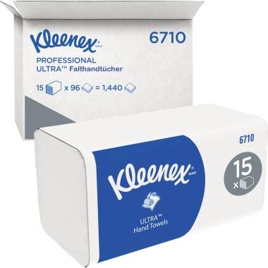 Kleenex Papierhandtuch Ultra Super Soft 6710 weiß 15x96Bl./Pack.