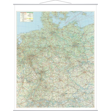 Franken Kartentafel Straßenkarte KAM300 137x97cm (1:750.000)