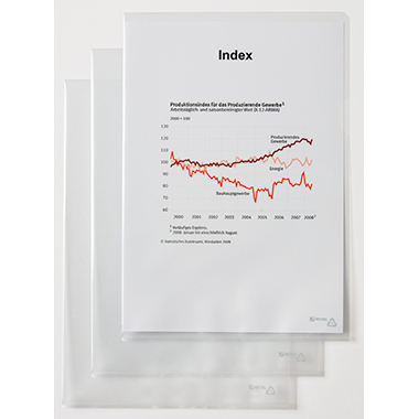 Hetzel Sichthülle 21673090 DIN A4 0,12mm PP glasklar 50 St./Pack.