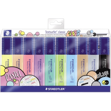 STAEDTLER Textmarker classic colors 364 CWP10 1-5mm sort. 10 St./Pack.