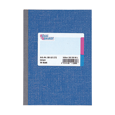 König & Ebhardt Kladde 8615172 DIN A5 liniert 96Blatt blau