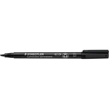 STAEDTLER Folienstift Lumocolor 314-9 1-2,5mm permanent schwarz