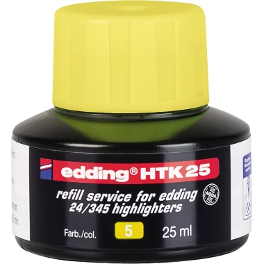 edding Nachfülltusche HTK25 4-HTK25005 25ml gelb