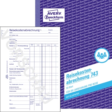 Avery Zweckform Reisekostenabrechnung 743 DIN A5