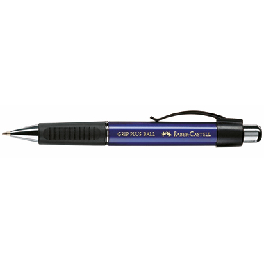 Faber-Castell Kugelschreiber GRIP PLUS BALL 140732 M metallic-blau