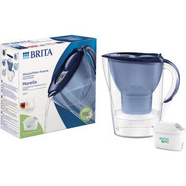 BRITA Wasserfilter Marella 125233 inkl. MX PRO blau