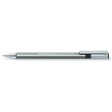 STAEDTLER Druckbleistift triplus micro 774 25 0,5mm B +Radierer grau