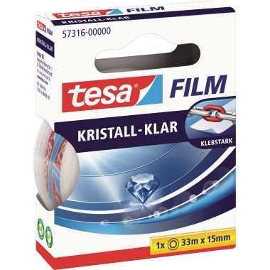 tesa Klebefilm tesafilm kristall- klar 57316-00000 15mmx33m