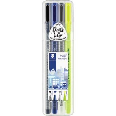 STAEDTLER Schreibset triplus 34 SB4 1x334-9 1x437M-3 1x362-1 1x774-05