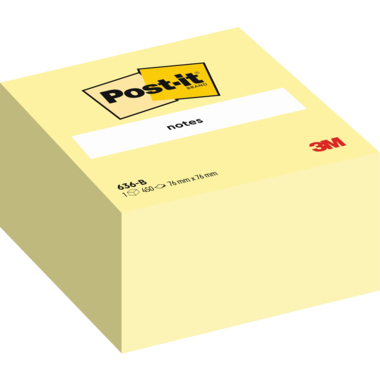 Post-it Haftnotizwürfel 636B 76x45x76mm 450Blatt gelb