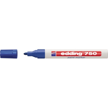 edding Lackmarker 750 4-750003 2-4mm Rundspitze permanent blau