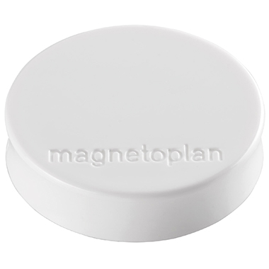 magnetoplan Magnet Ergo Medium 1664000 30mm weiß 10 St./Pack.