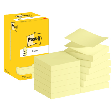 Post-it Haftnotiz R330-CY 76x76mm 100Bl ge 12St