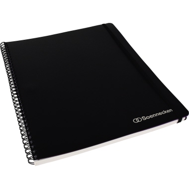 Soennecken Officebook 2352 DIN A4+ 90g 80Bl. Gummizug 3Register kar.