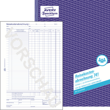 Avery Zweckform Reisekostenabrechnung 741 DIN A4