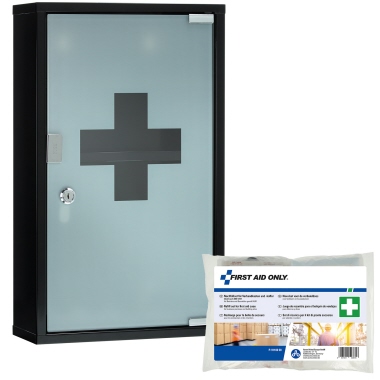 FIRST AID ONLY Erste Hilfe Schrank P-10202-13169 30x50x12cmDIN13169 sw