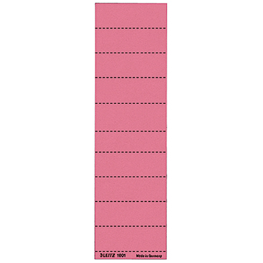 Leitz Beschriftungsschild 19010025 blanko 4zeilig rot 100 St./Pack.