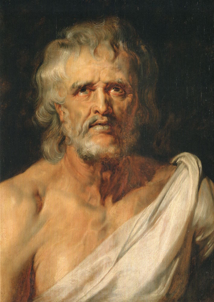 Kunstkarte Peter Paul Rubens "Brustbild des Philosophen Seneca"