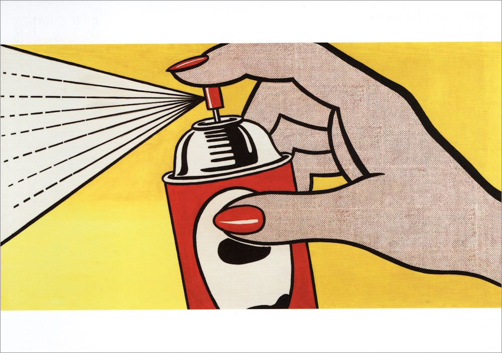 Kunstkarte Roy Lichtenstein "Spray"