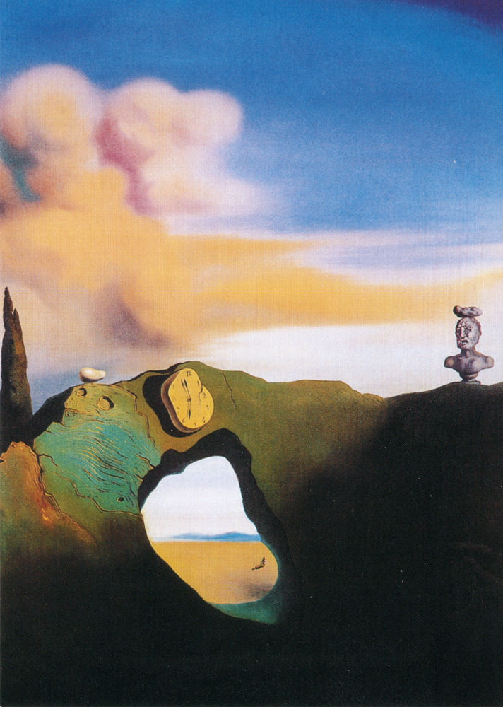Kunstkarte Salvador Dalí "L´heure triangulaire" Kunstkarte Salvador Dalí "Die dreieckige Stunde"