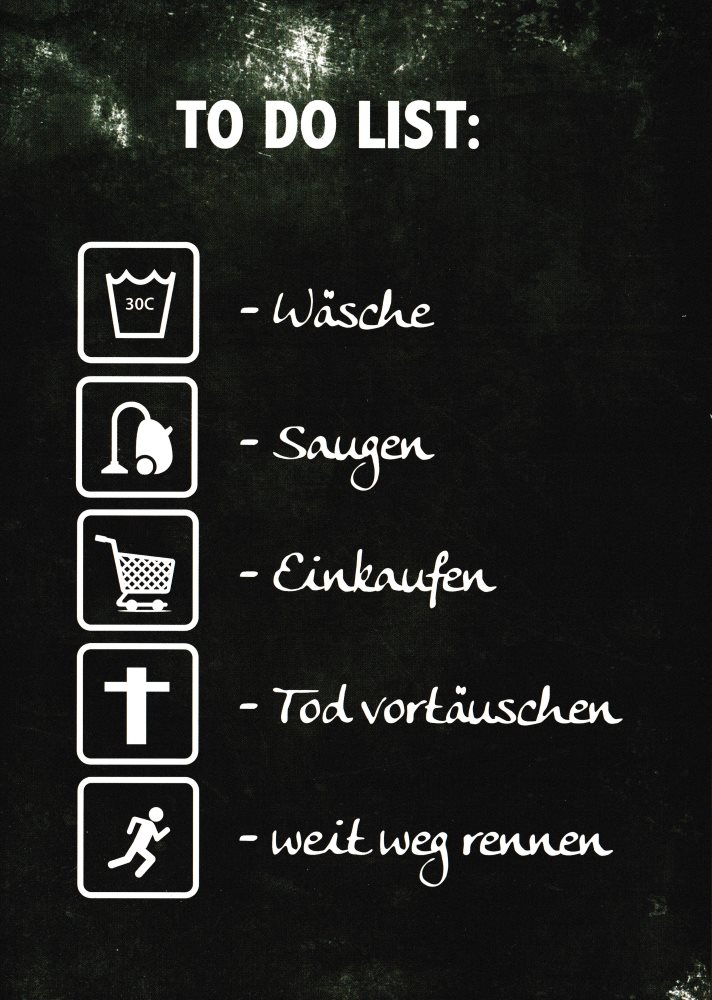 Postkarte "To Do List"