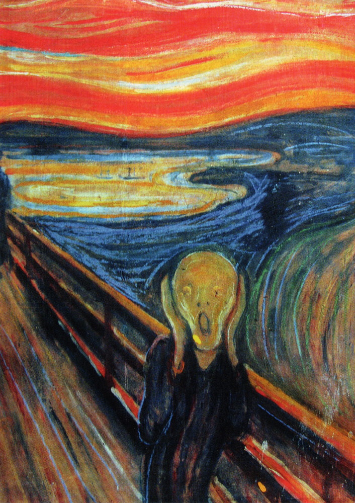 Kunstkarte Edvard Munch "Der Schrei" Kunstkarte Edvard Munch "Der Schrei"