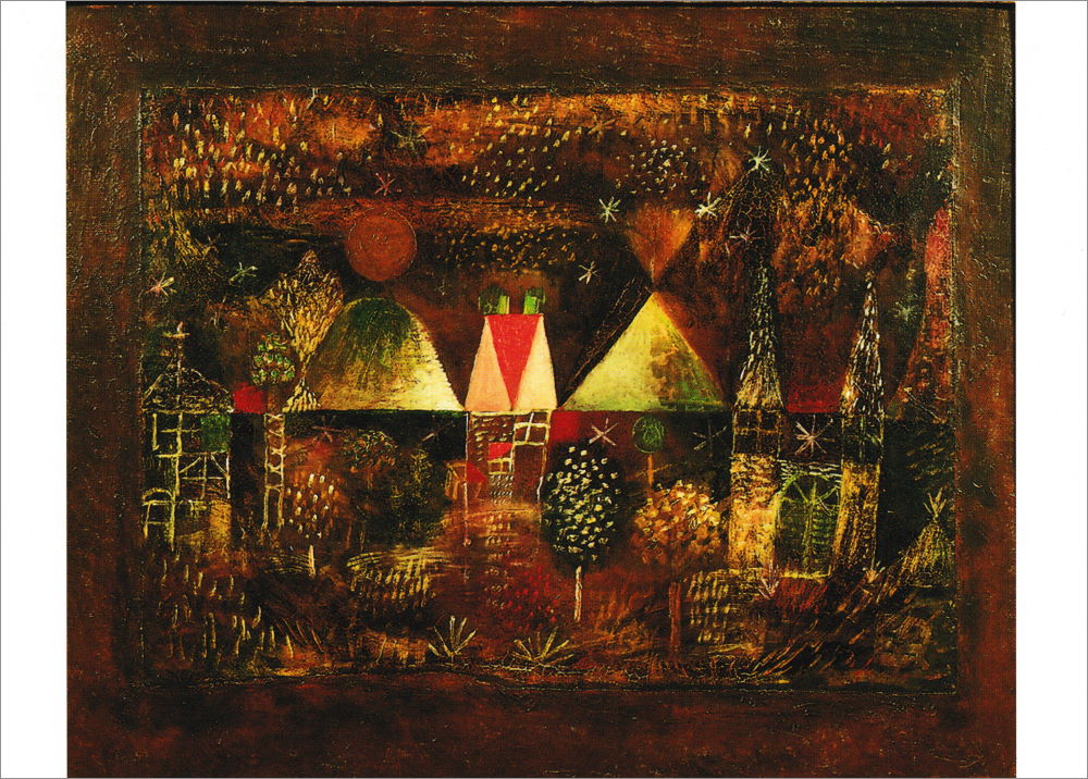 Kunstkarte Paul Klee "Nächtliches Fest" Kunstkarte Paul Klee "Nächtliches Fest"