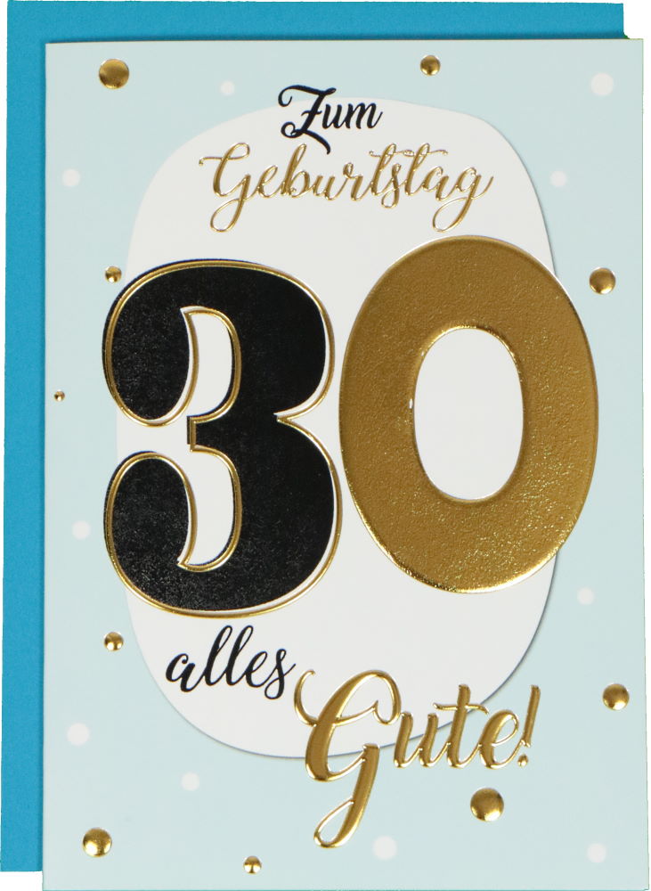 Glückwunschkarte Geburtstag: Best Age Zum 30. alles Gute!