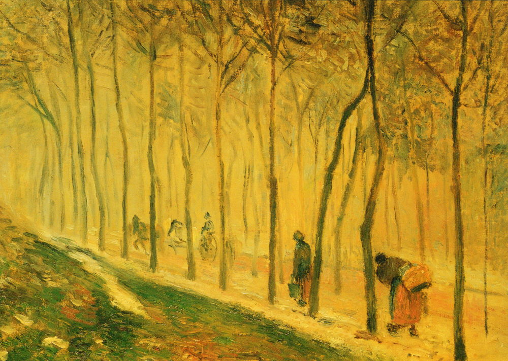 Kunstkarte Camille Pissarro "Allee im Schnee" Kunstkarte Camille Pissarro "Allee im Schnee"
