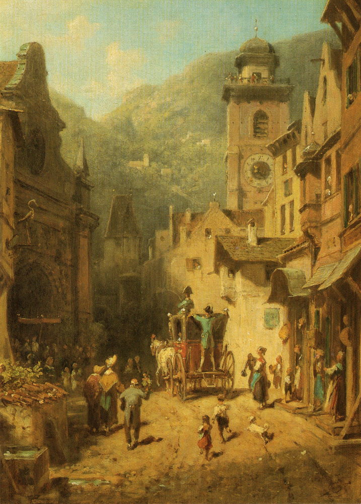 Kunstkarte Carl Spitzweg "Der Besuch des Landesvaters" Kunstkarte Carl Spitzweg "Der Besuch des Landesvaters"